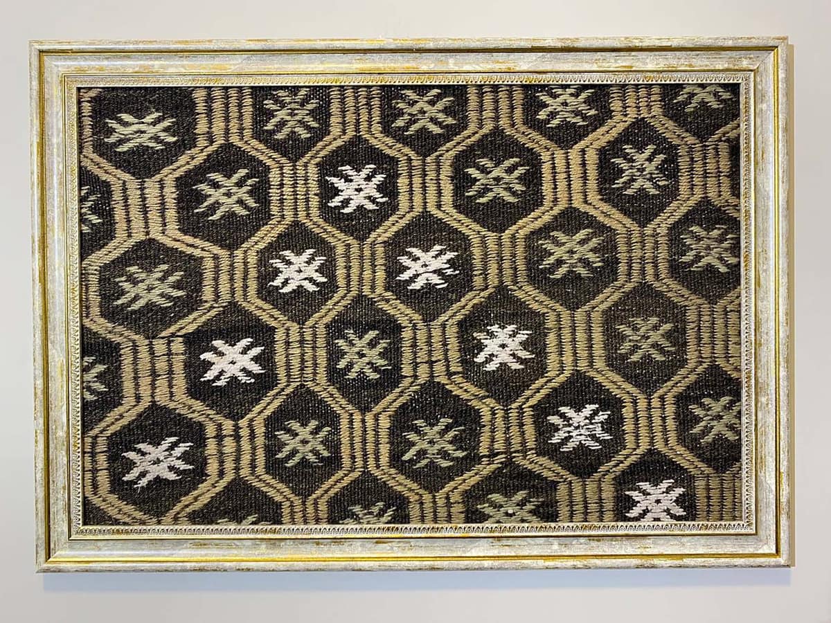 Handwoven "Time Capsule" Painting — detail view 4, handmade vintage rug