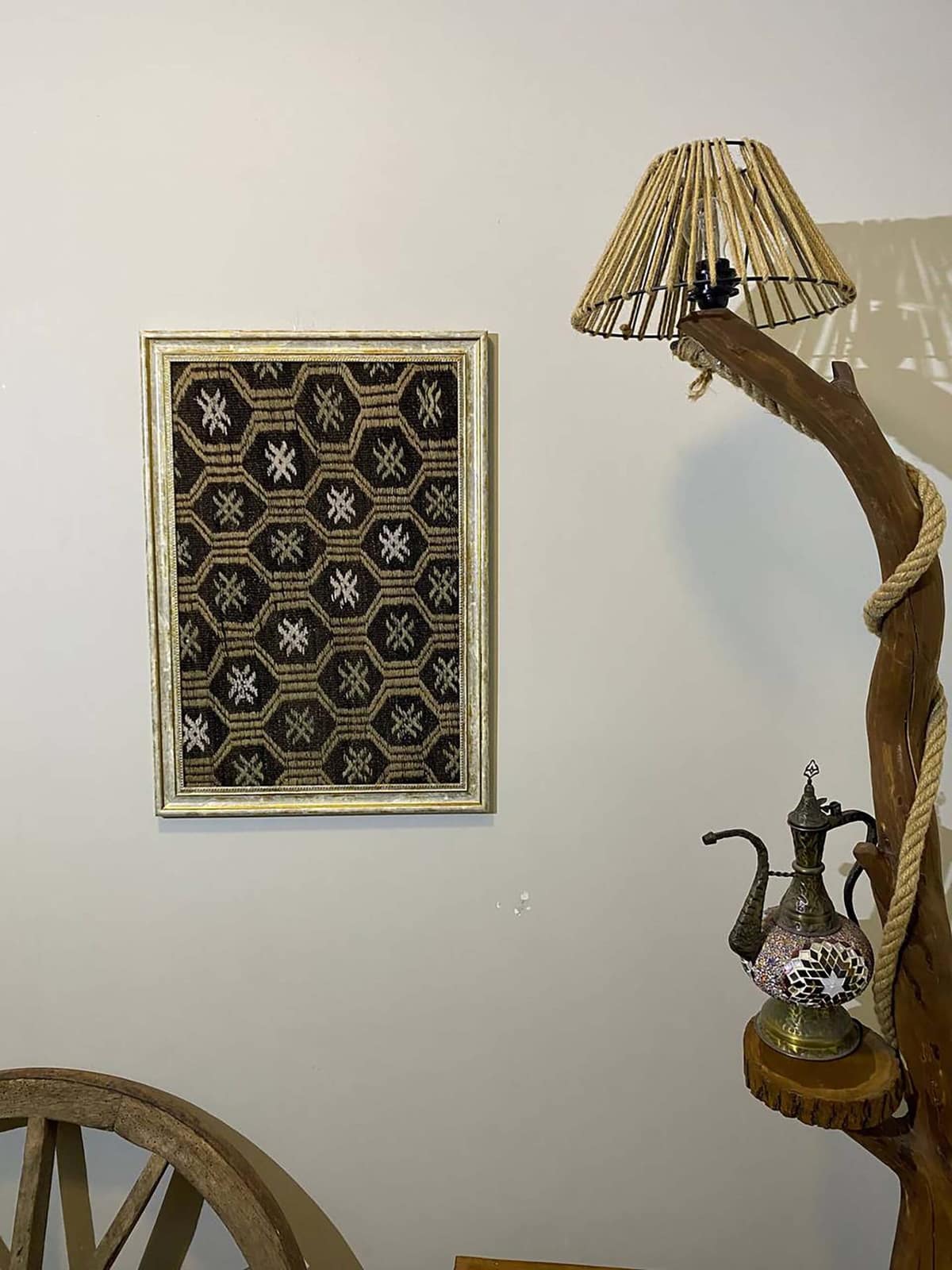 Handwoven "Time Capsule" Painting — detail view 5, handmade vintage rug