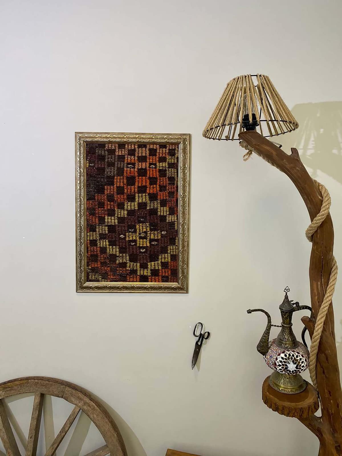 A Masterpiece Inspired by Turkish Rugs — detail view 4, vintage vintage rug