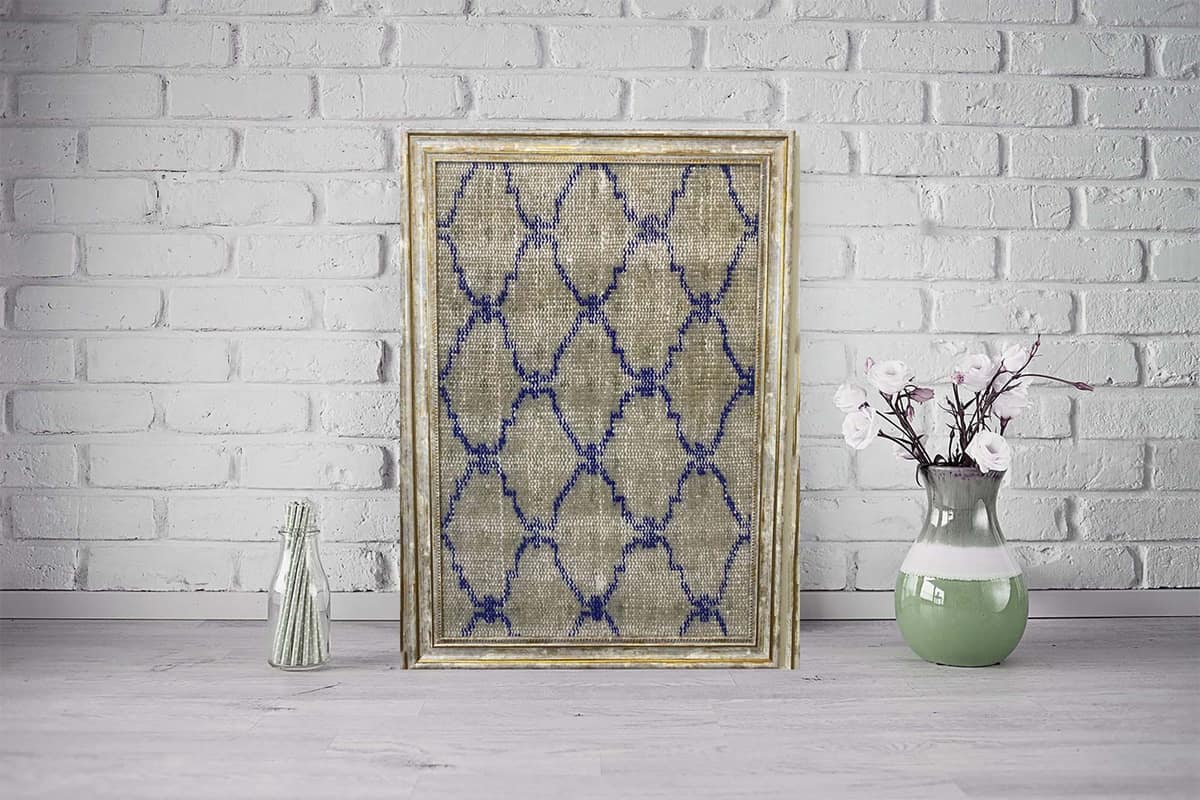 A Work Where Traditional Craft and Art Converge, vintage rug, Vintage, hand-knotted wool, size 50 × 70 cm, from Antalya