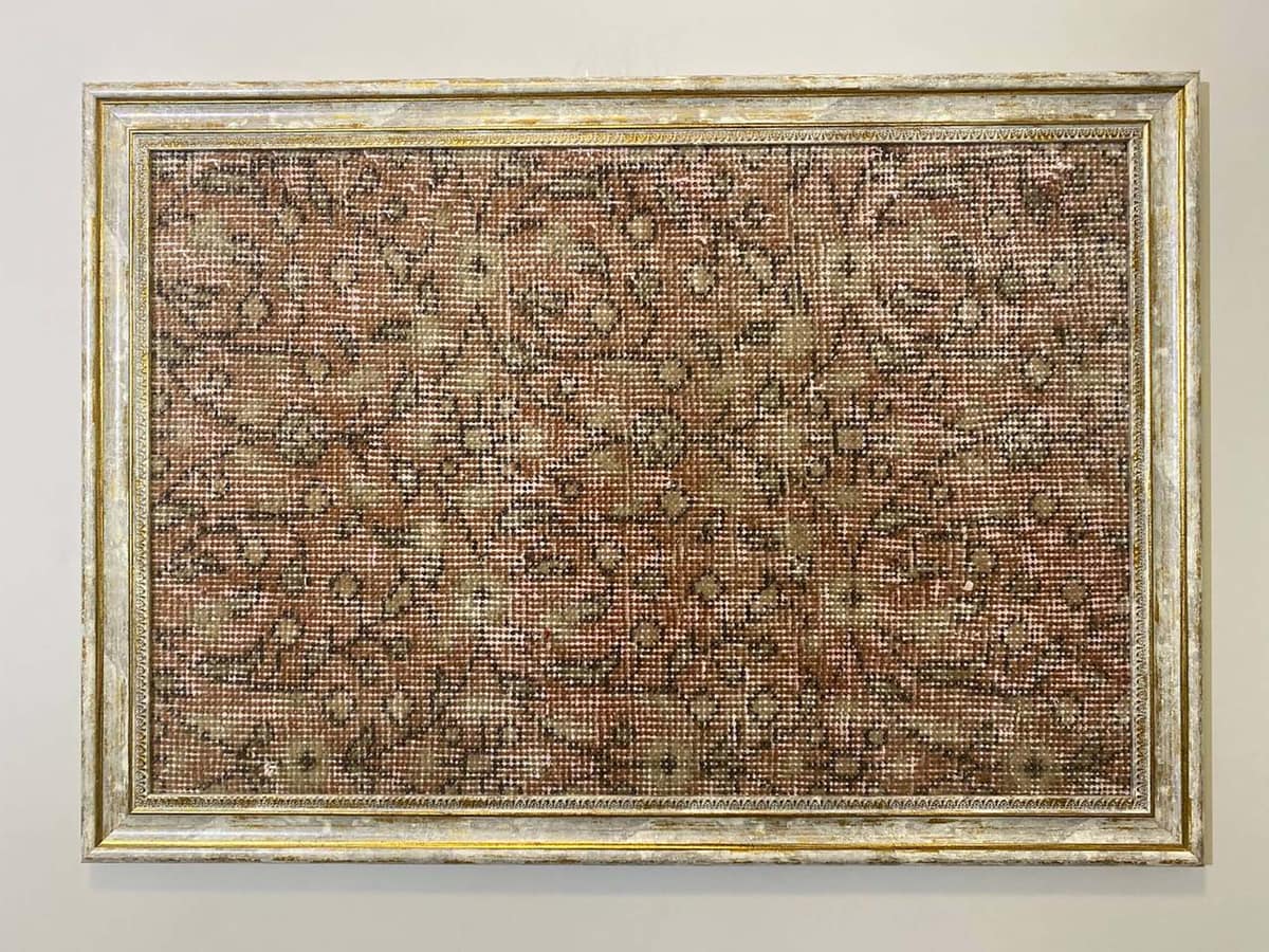 Whispers of Anatolia: Wool Painting — detail view 5, vintage vintage rug