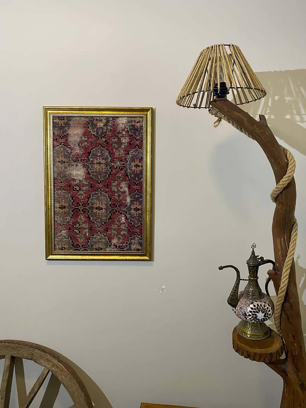 Historical Touch Wool Art Panel — detail view 4, vintage vintage rug