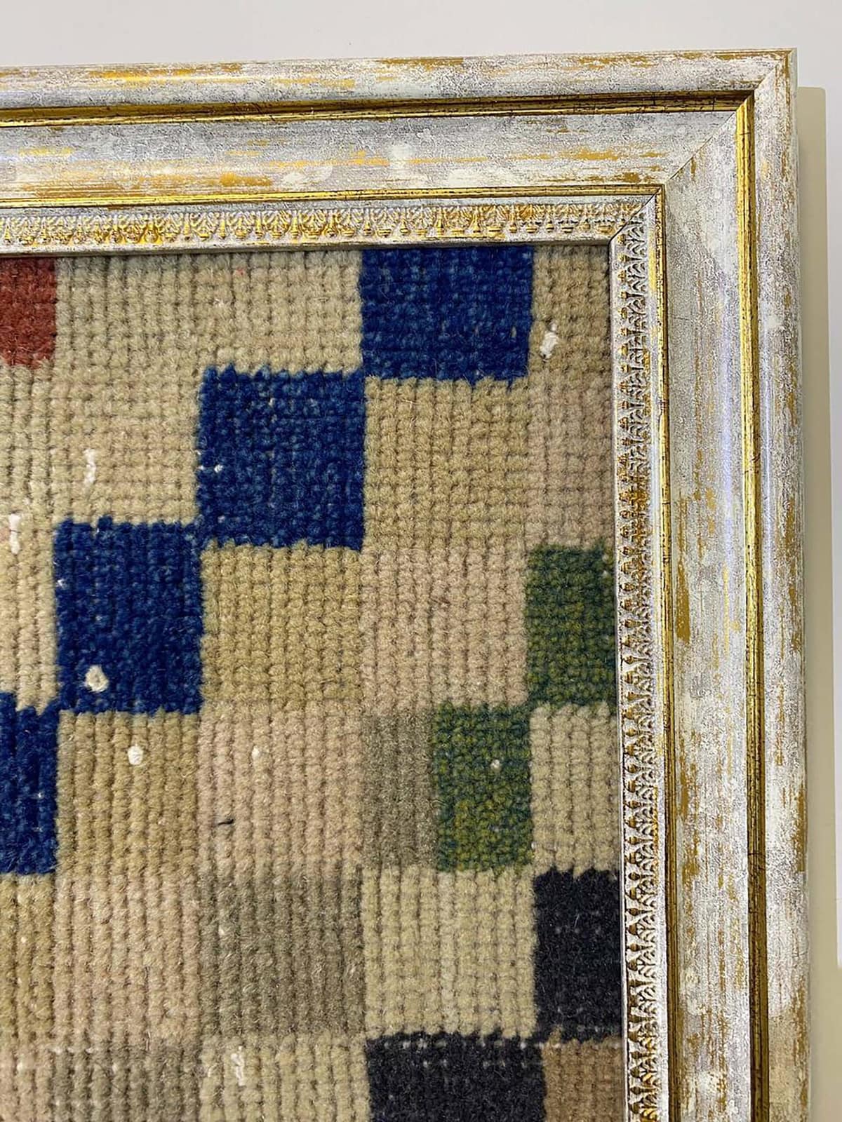 Nature's Legacy: A Work of Art Made of Wool — detail view 4, vintage vintage rug