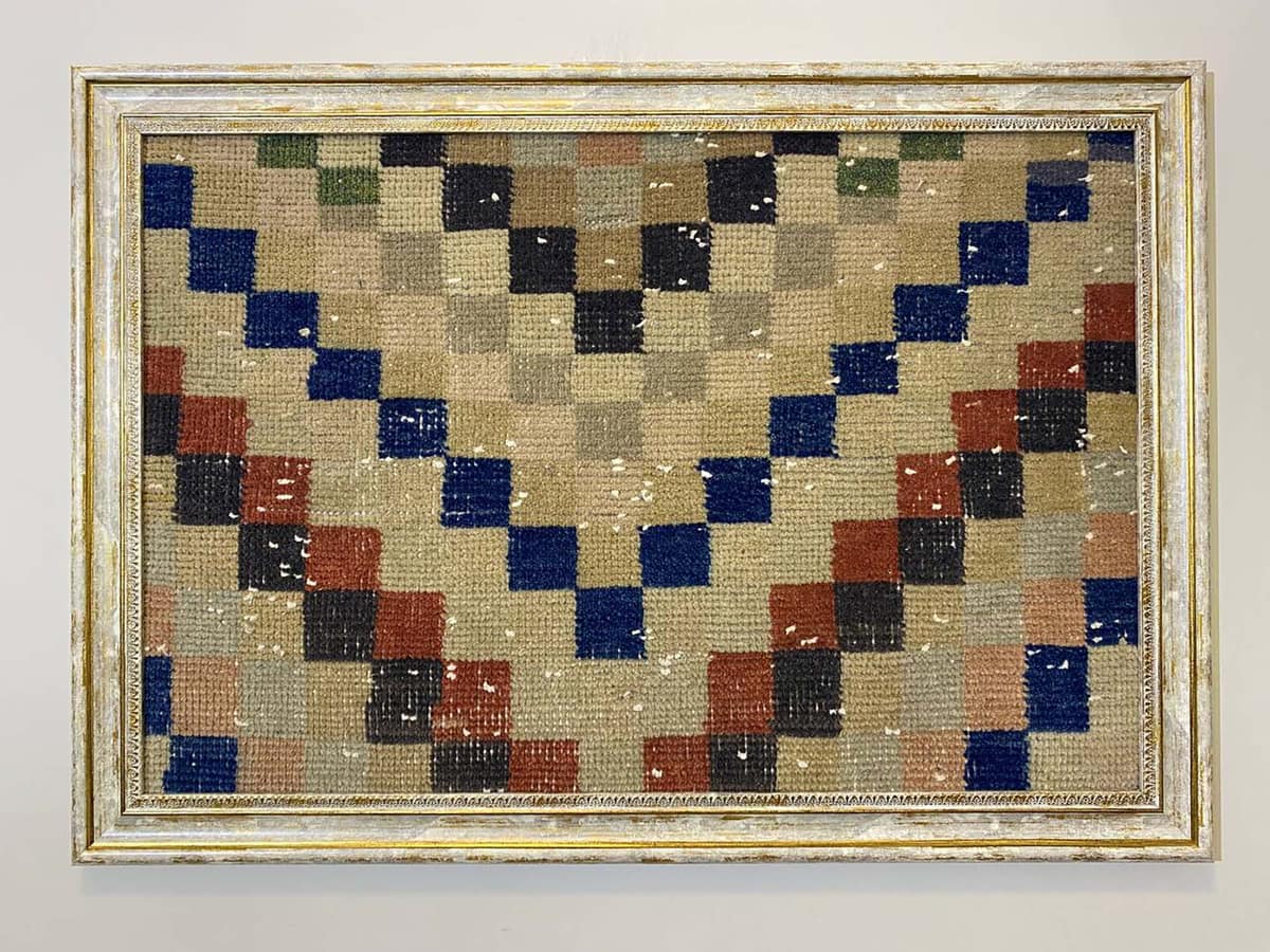 Nature's Legacy: A Work of Art Made of Wool — detail view 5, vintage vintage rug