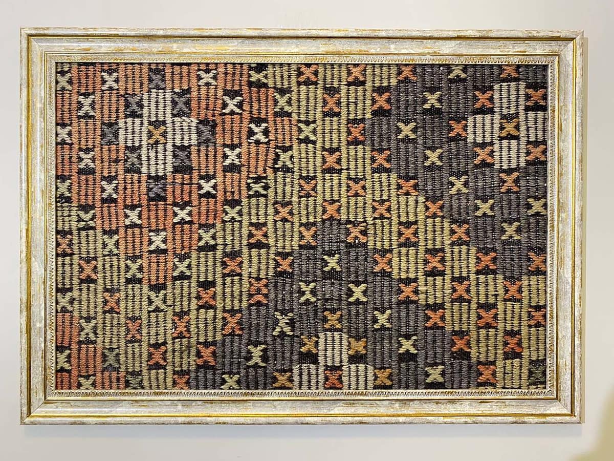 "Soft Traces of Time" Painting — detail view 5, vintage vintage rug