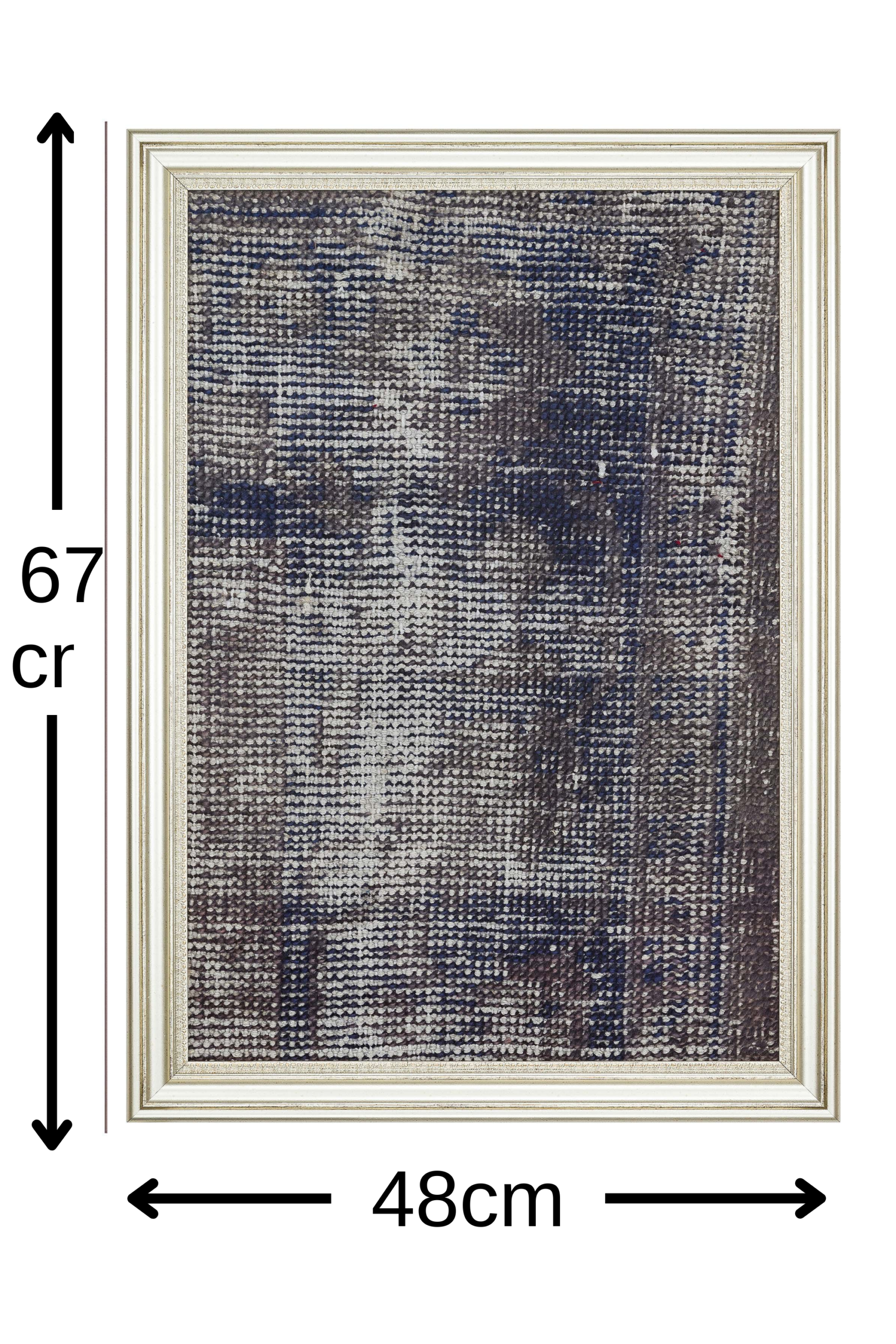 Traces of the Past Wool Tapestry — detail view 4, vintage vintage rug