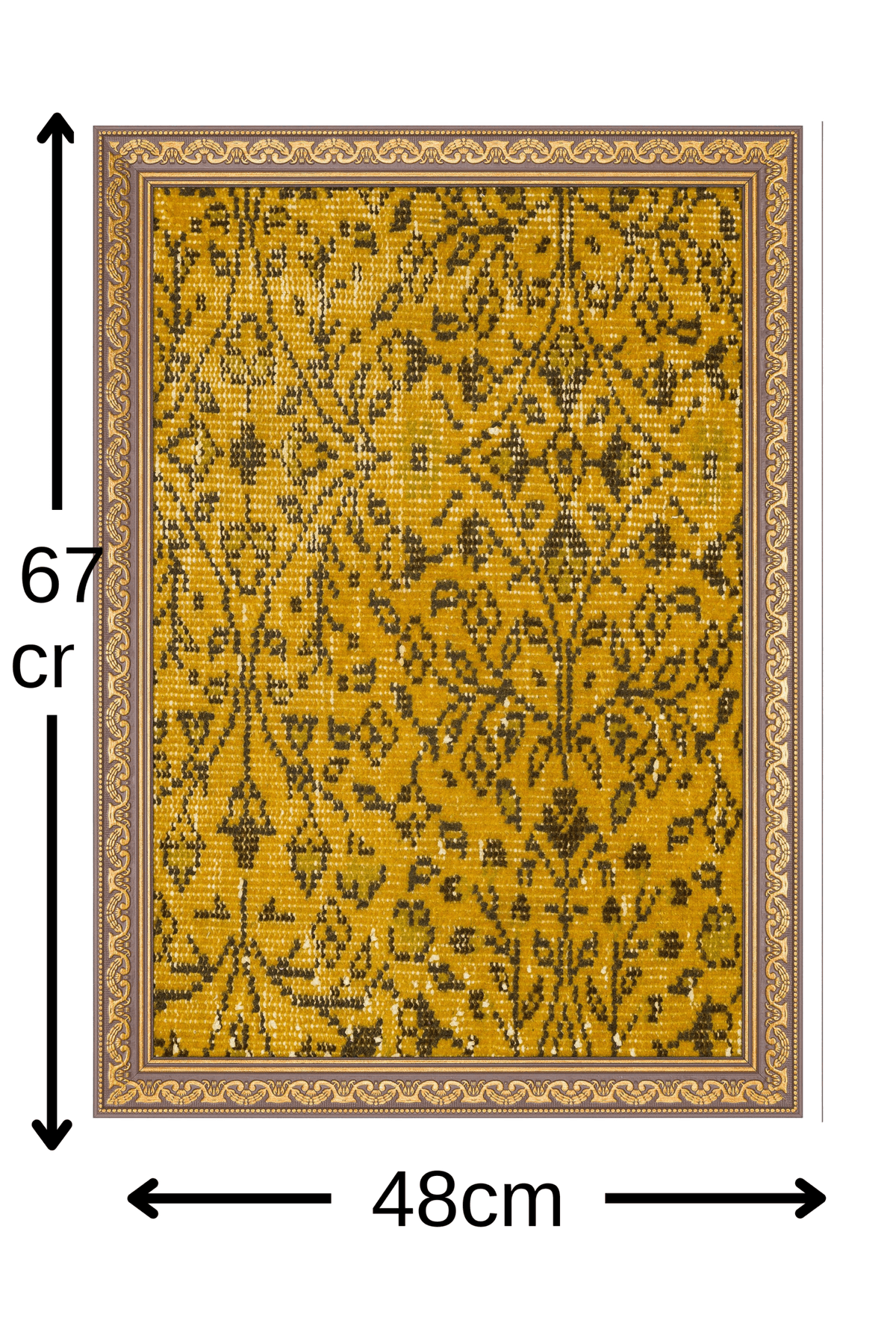 Nature's Legacy: A Work of Art Made of Wool — detail view 5, vintage vintage rug