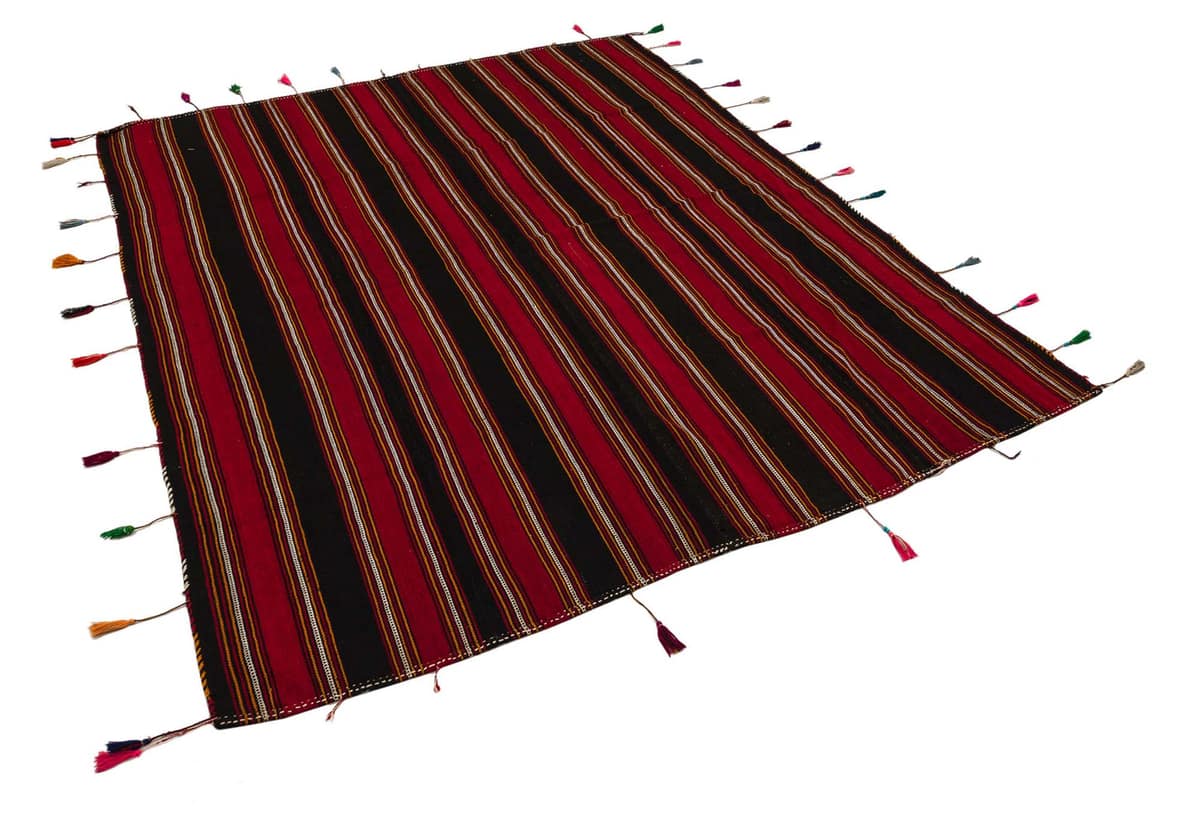 Isparta Handmade Kilim, vintage rug, Kilim, hand-knotted wool & cotton, size 182 × 220 cm, from Gördes