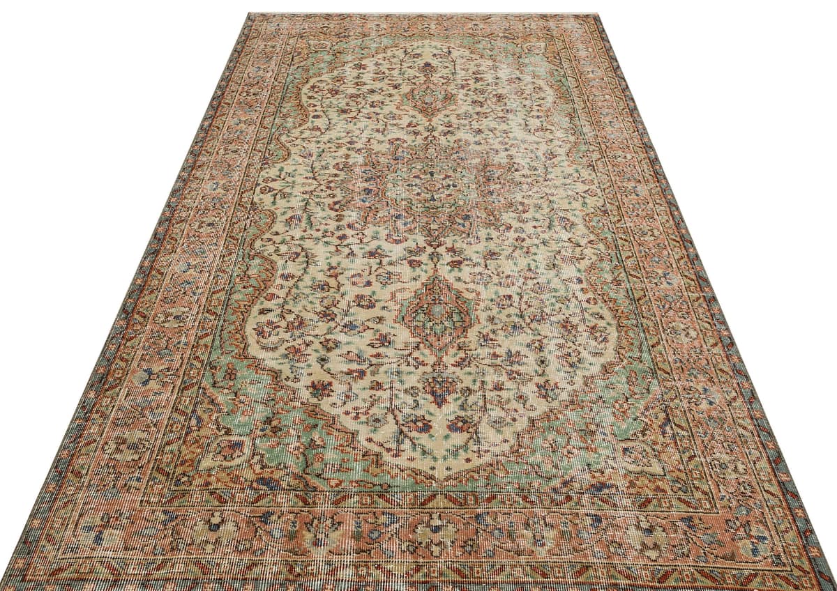 Anatolian Traditional Handmade Rug, vintage rug, Handmade, hand-knotted cotton, size 156 × 263 cm, from Anatolia