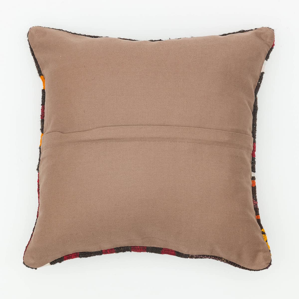 Hand-Woven Pillowcase — detail view 2, kilim vintage rug