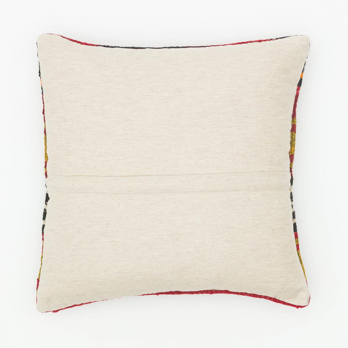 Hand-Woven Pillowcase — detail view 2, kilim vintage rug