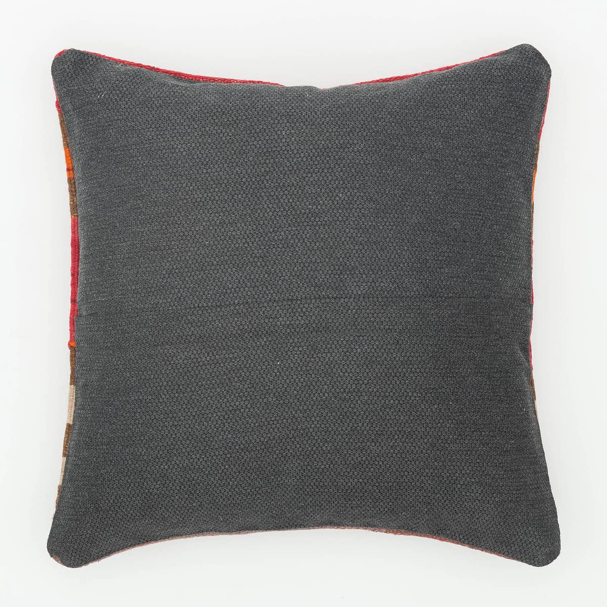 Hand-Woven Pillowcase — detail view 2, kilim vintage rug