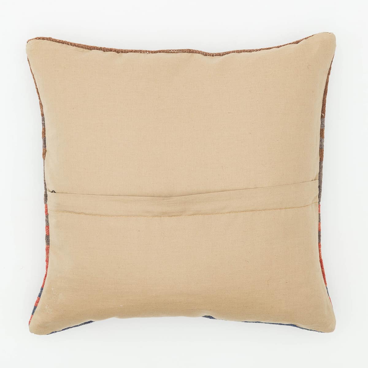Hand-Woven Pillowcase — detail view 2, kilim vintage rug