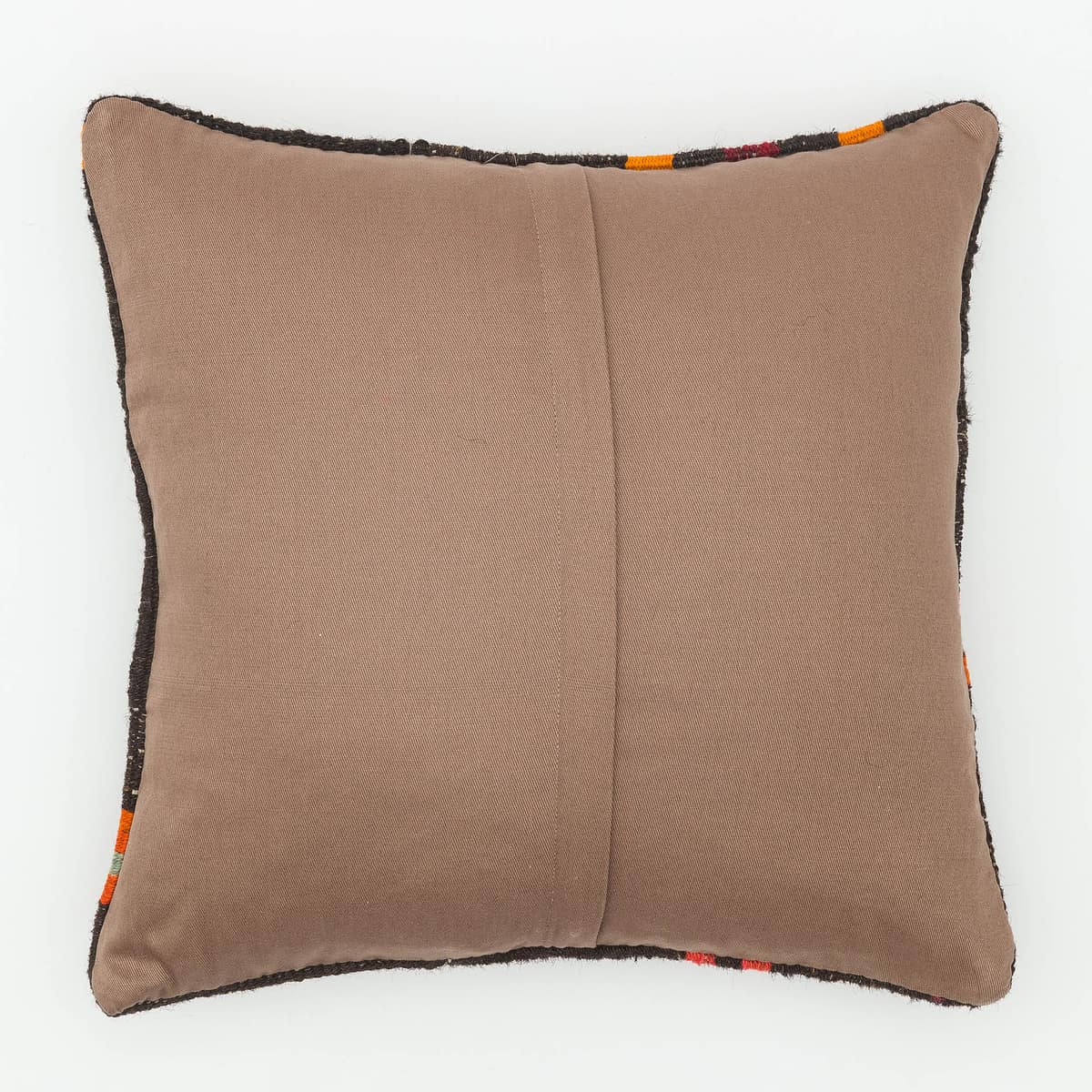 Hand-Woven Pillowcase — detail view 2, kilim vintage rug