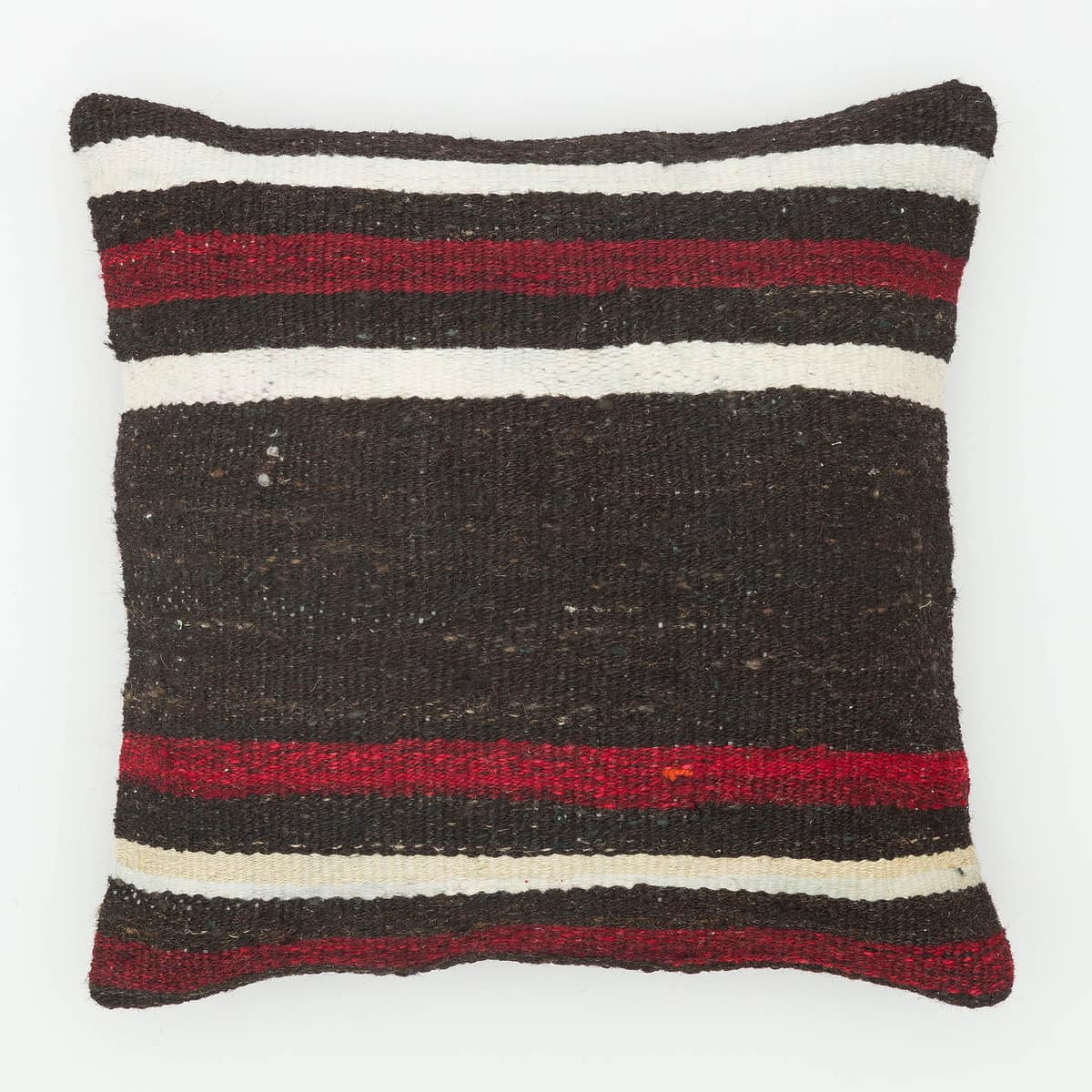 Hand-Woven Pillowcase, vintage rug, Kilim, hand-knotted silk, size 40 × 40 cm, from Van