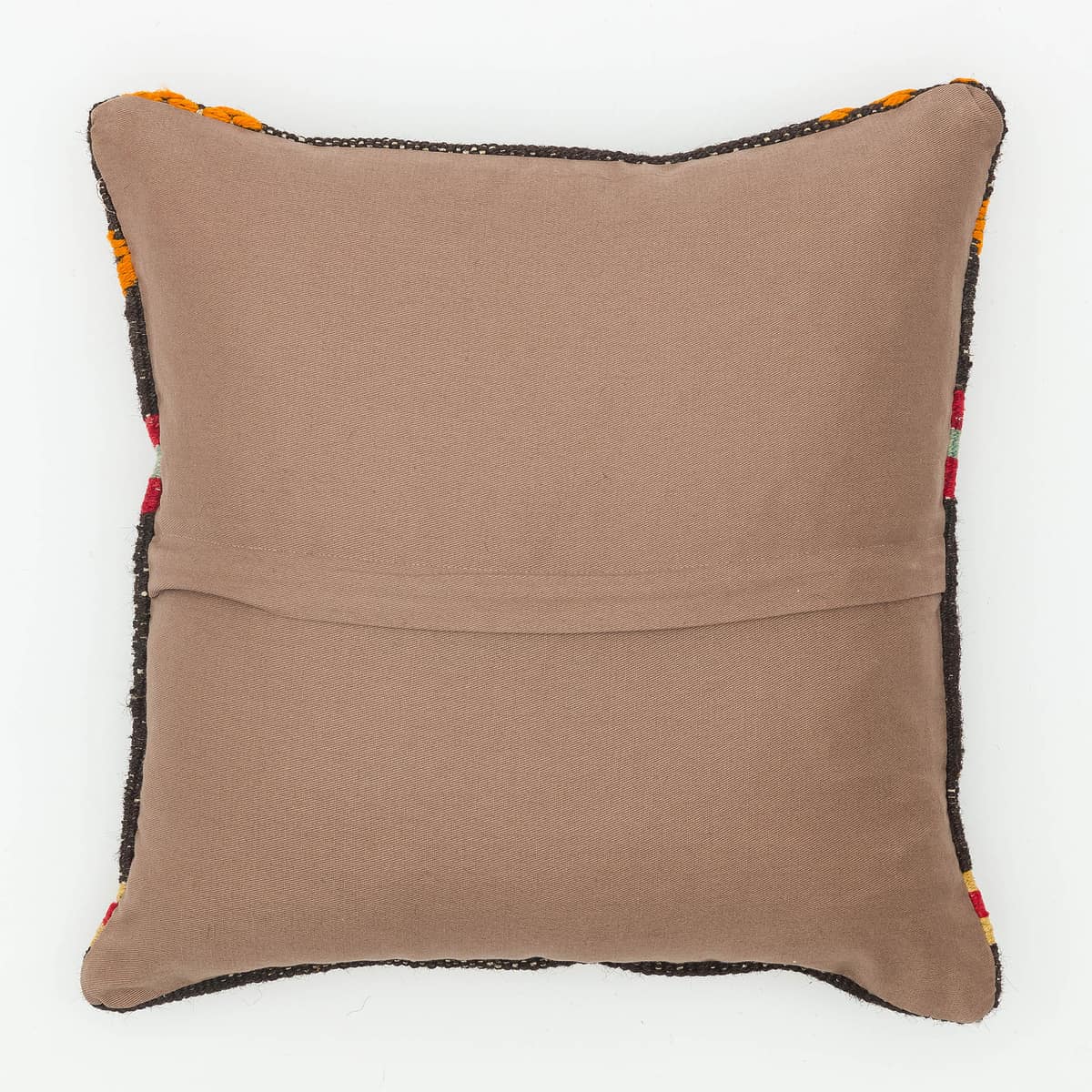 Hand-Woven Pillowcase — detail view 2, kilim vintage rug