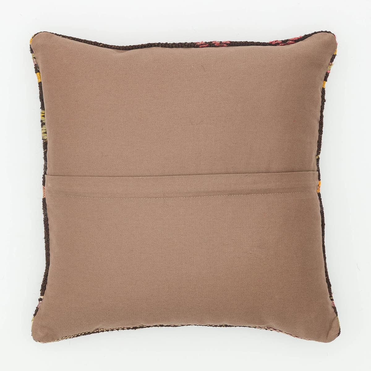 Hand-Woven Pillowcase — detail view 2, kilim vintage rug