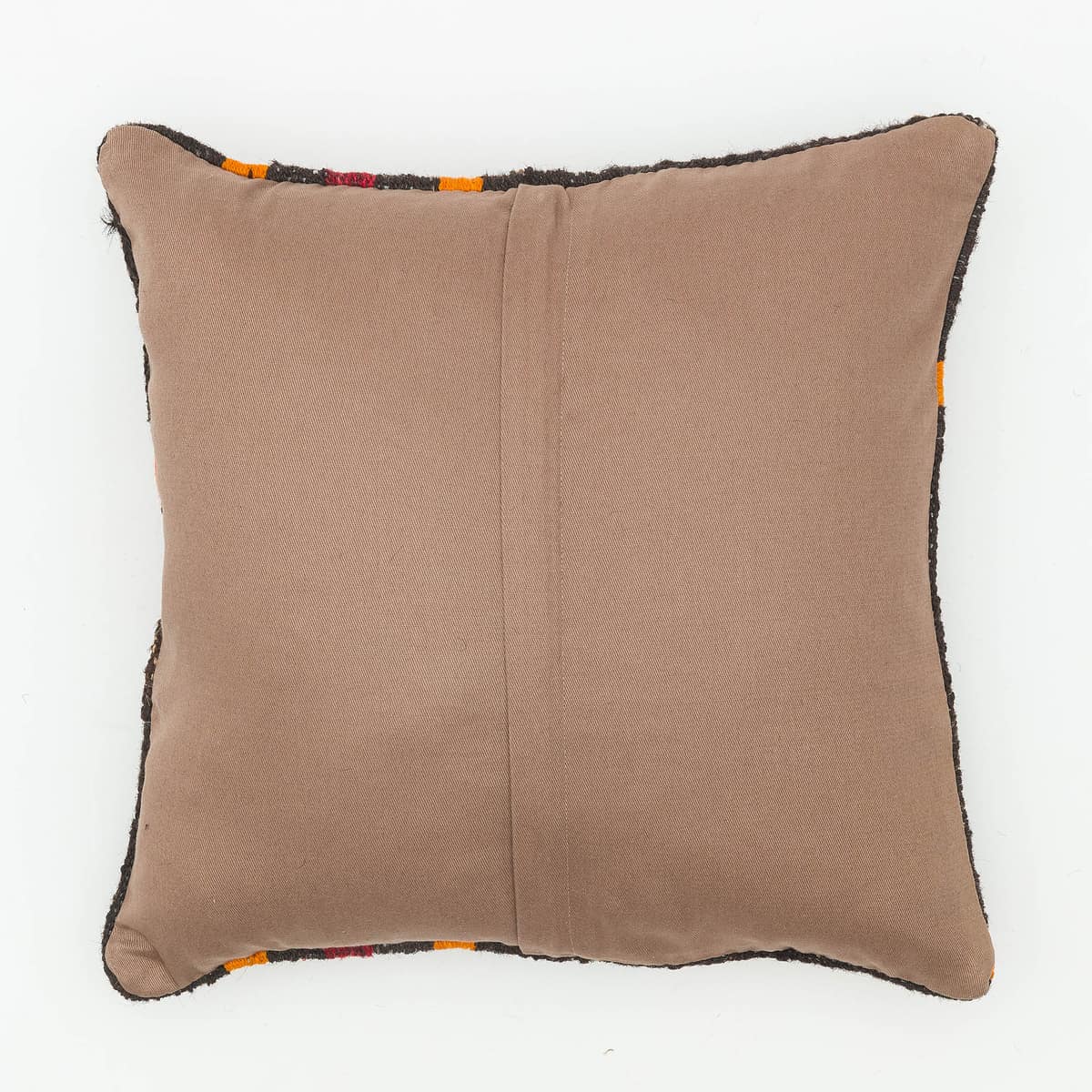 Hand-Woven Pillowcase — detail view 2, kilim vintage rug