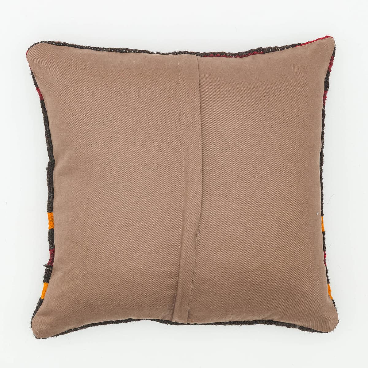 Hand-Woven Pillowcase — detail view 2, kilim vintage rug