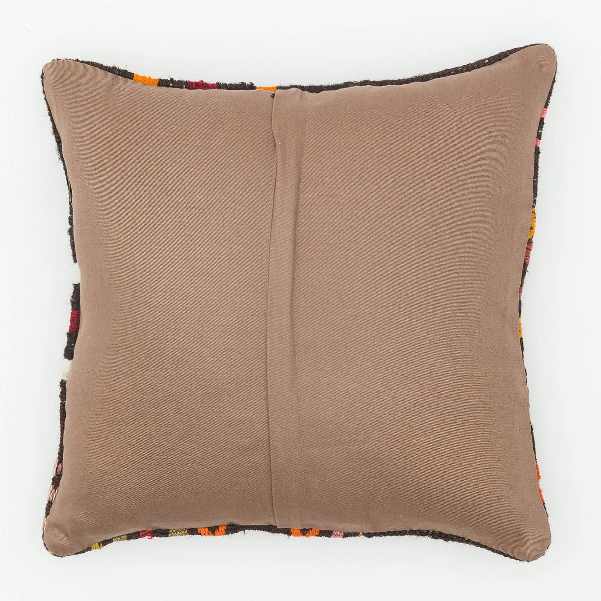 Hand-Woven Pillowcase — detail view 2, kilim vintage rug
