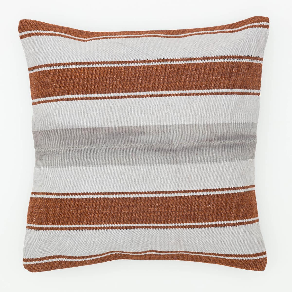 Hand-Woven Pillowcase, vintage rug, Kilim, hand-knotted wool & silk, size 50 × 50 cm, from Kars