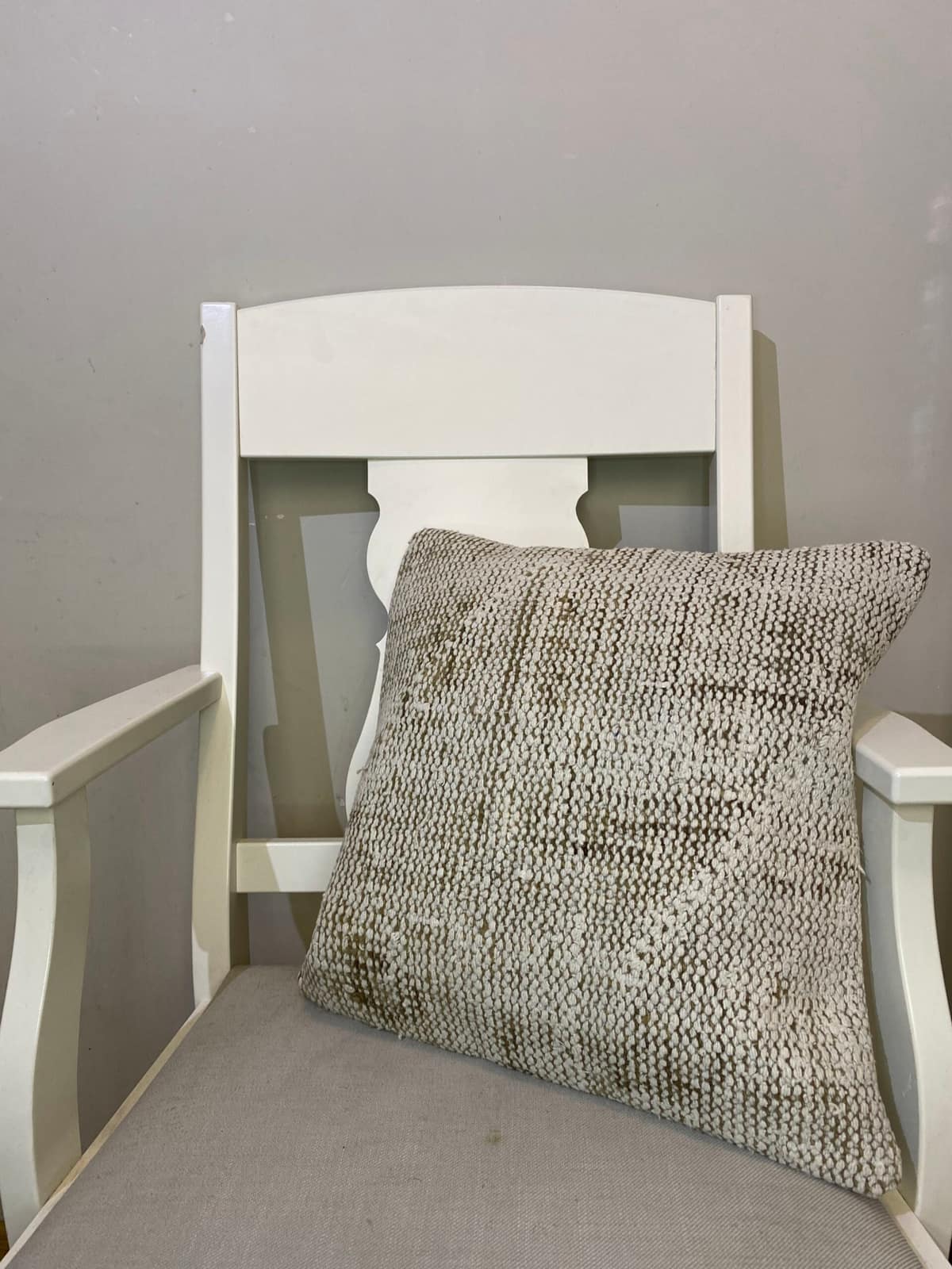 Hand-Woven Pillowcase, vintage rug, Kilim, hand-knotted silk, size 45 × 45 cm, from Sivas
