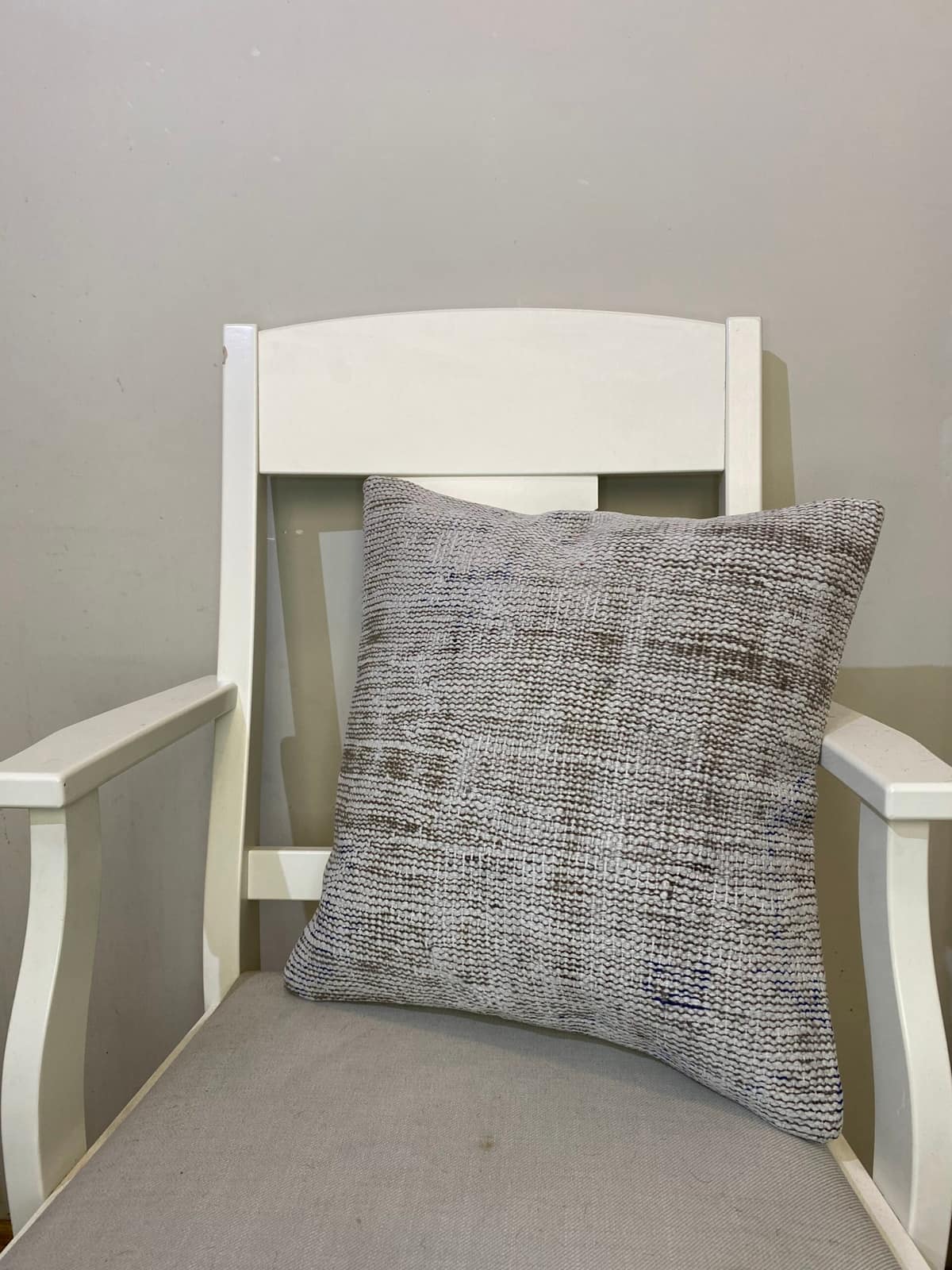 Handwoven Pillowcase, vintage rug, Kilim, hand-knotted wool, size 45 × 45 cm, from Yahyalı