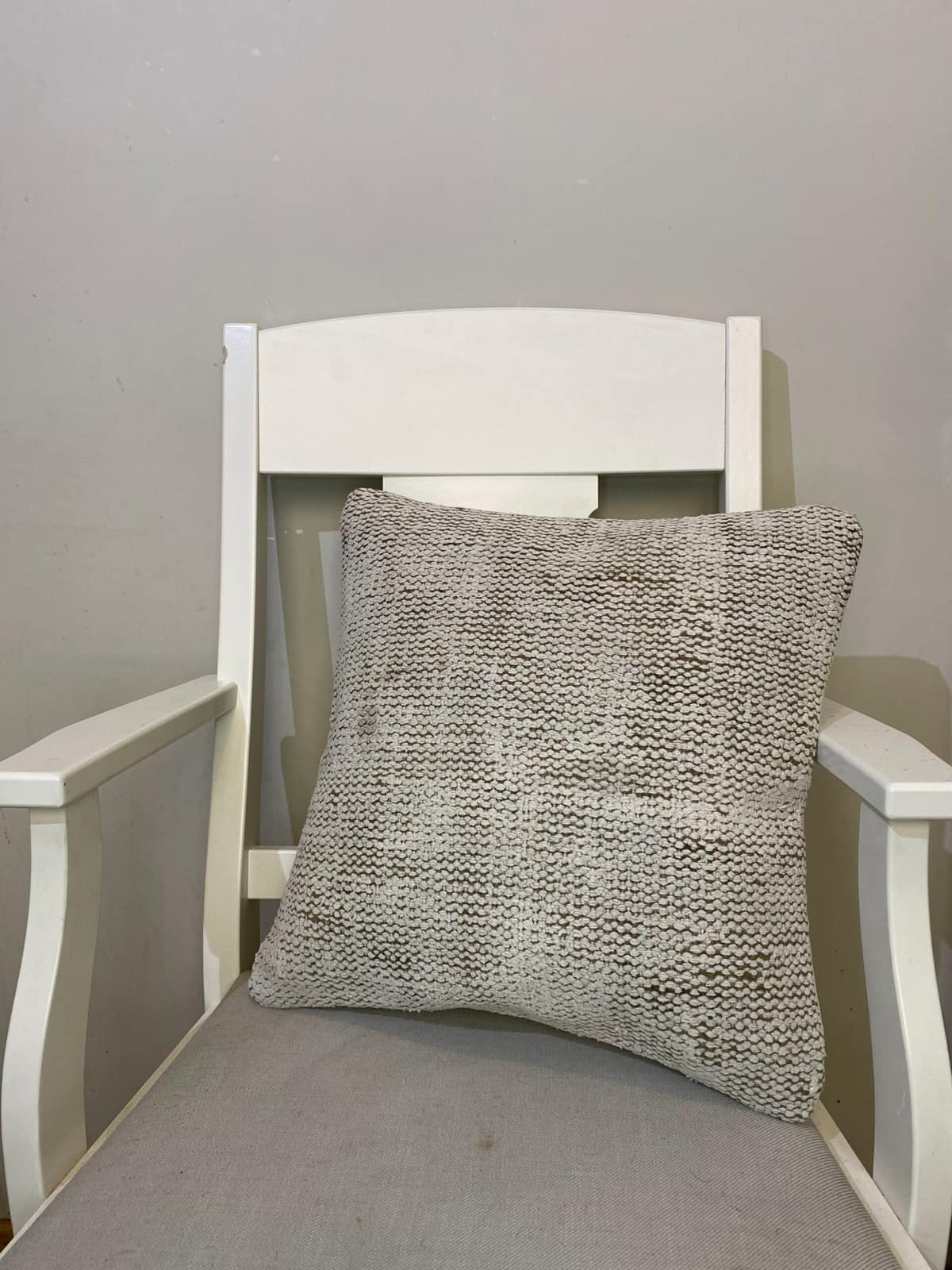Handwoven Pillowcase, vintage rug, Kilim, hand-knotted wool & cotton, size 45 × 45 cm, from Gördes