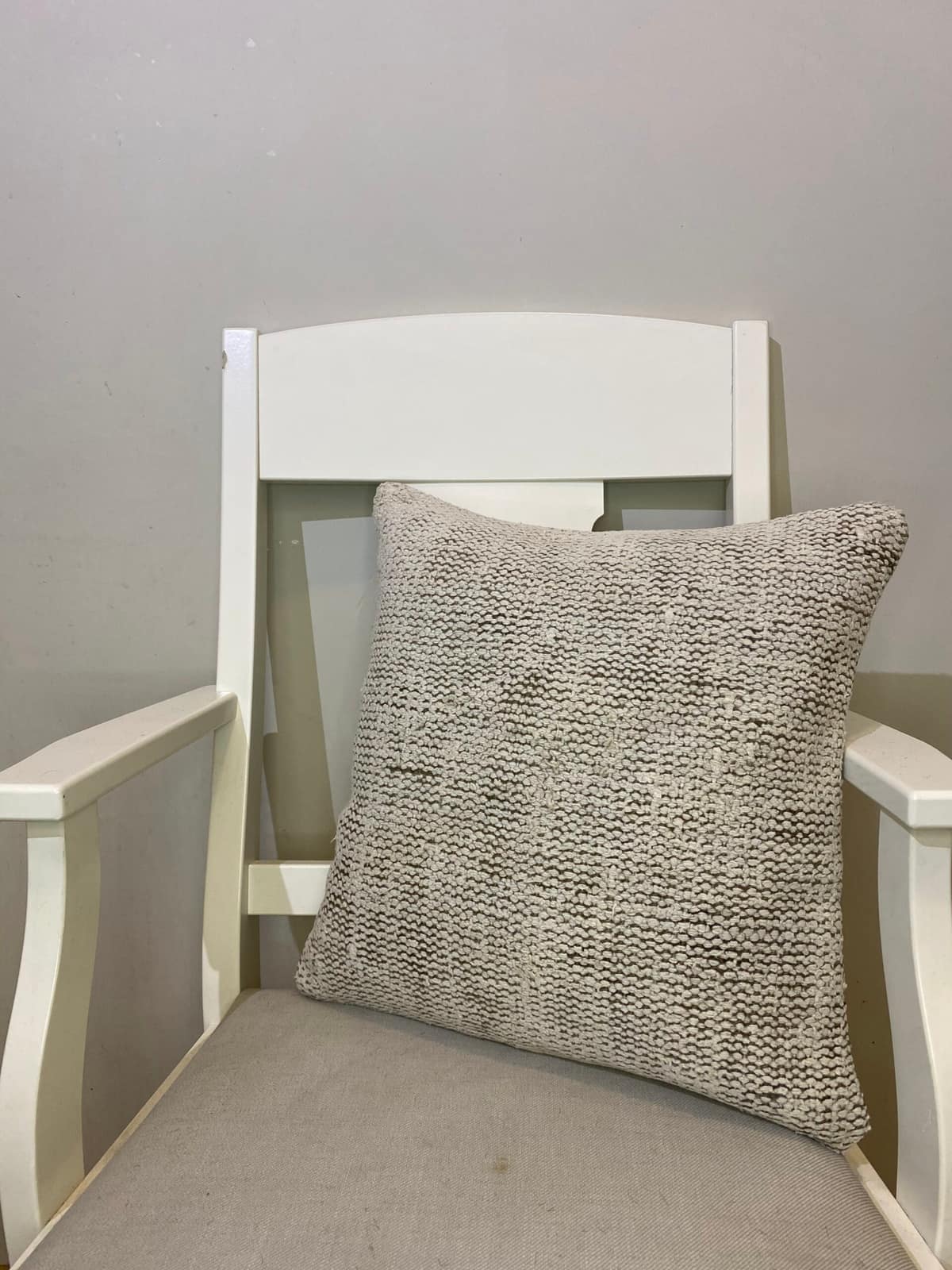 Hand-Woven Pillowcase, vintage rug, Kilim, hand-knotted wool & silk, size 45 × 45 cm, from Bursa