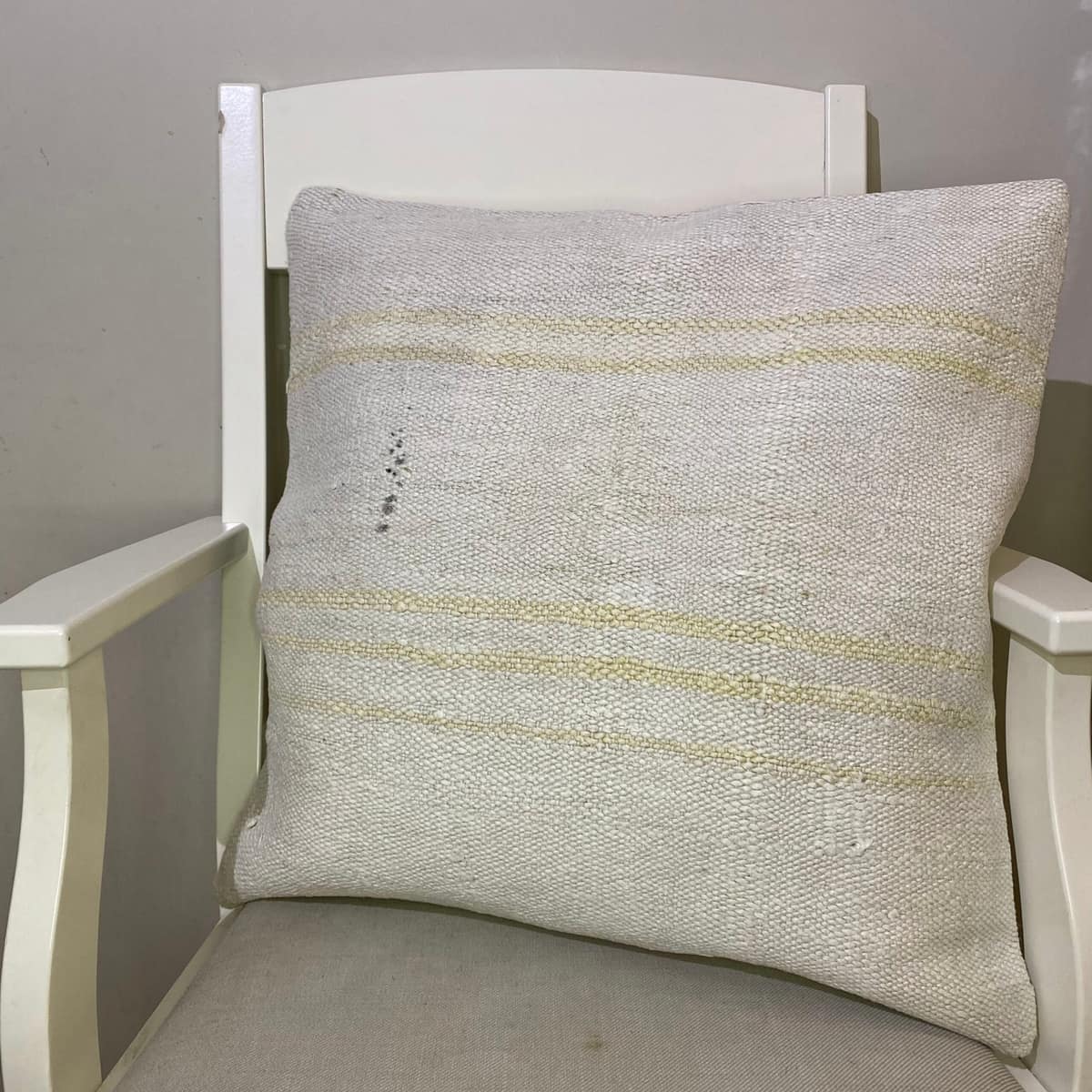 Hand-Woven Pillowcase, vintage rug, Kilim, hand-knotted wool, size 50 × 50 cm, from Isparta
