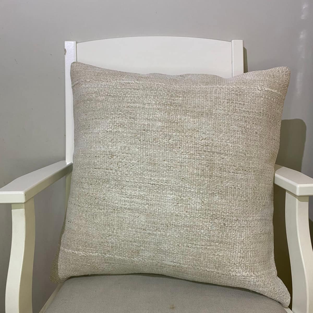 Handwoven Pillowcase, vintage rug, Kilim, hand-knotted cotton, size 50 × 50 cm, from Sivas