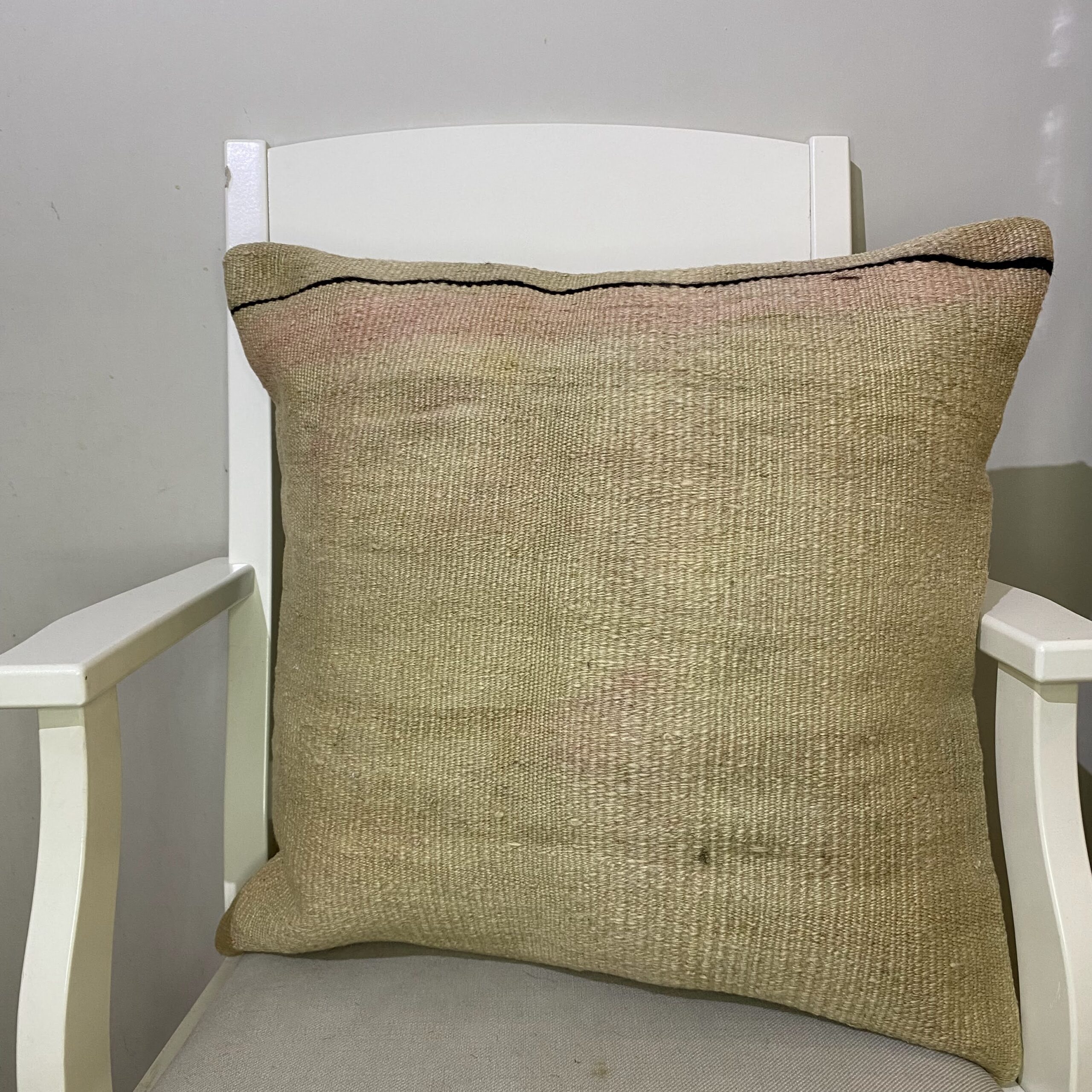 Hand-Woven Pillowcase, vintage rug, Kilim, hand-knotted wool, size 50 × 50 cm, from Anatolia