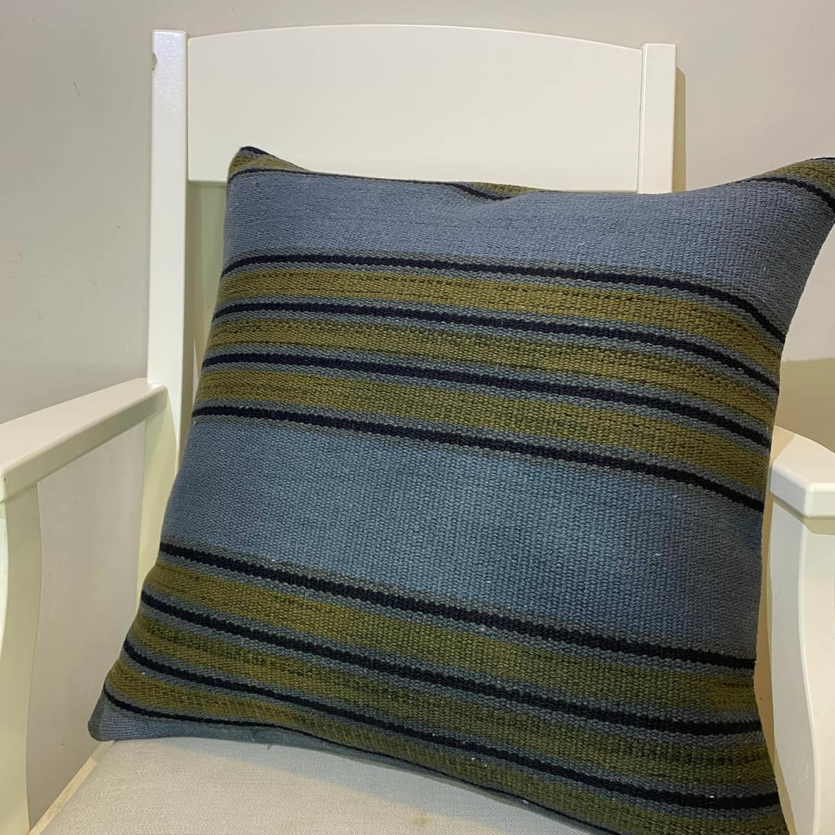Hand-Woven Pillowcase, vintage rug, Kilim, hand-knotted cotton, size 50 × 50 cm, from Kayseri