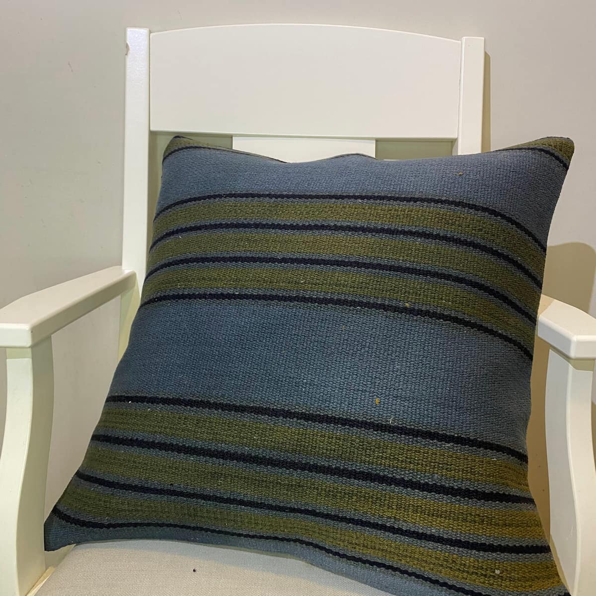 Hand-Woven Pillowcase, vintage rug, Kilim, hand-knotted silk, size 50 × 50 cm, from Hereke