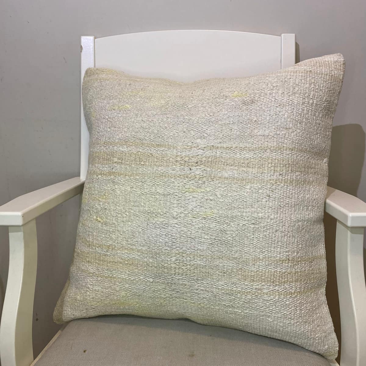 Hand-Woven Pillowcase, vintage rug, Kilim, hand-knotted wool & cotton, size 50 × 50 cm, from Kayseri