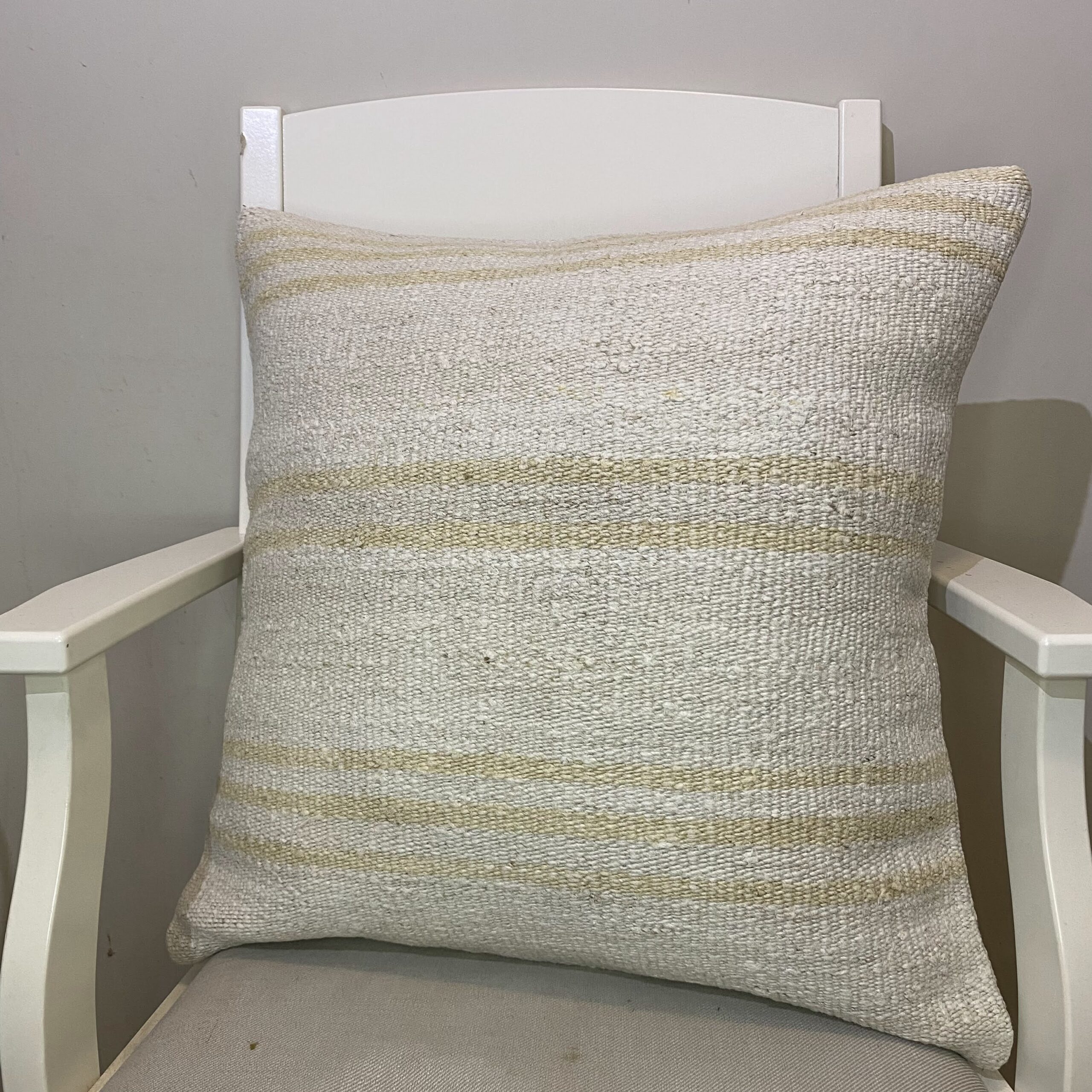 Hand-Woven Pillowcase, vintage rug, Kilim, hand-knotted wool, size 50 × 50 cm, from Gördes