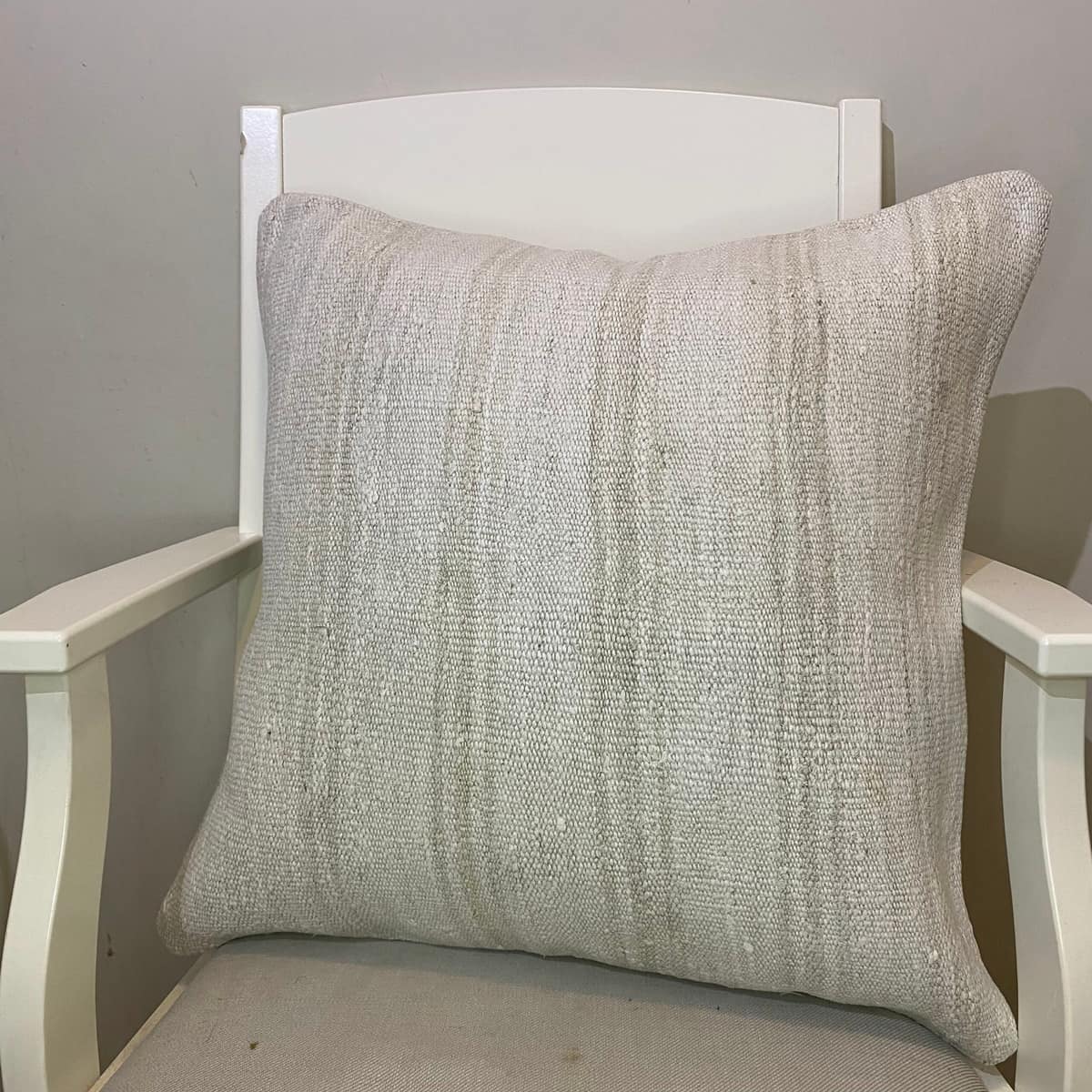 Hand-Woven Pillowcase, vintage rug, Kilim, hand-knotted wool, size 50 × 50 cm, from Bursa
