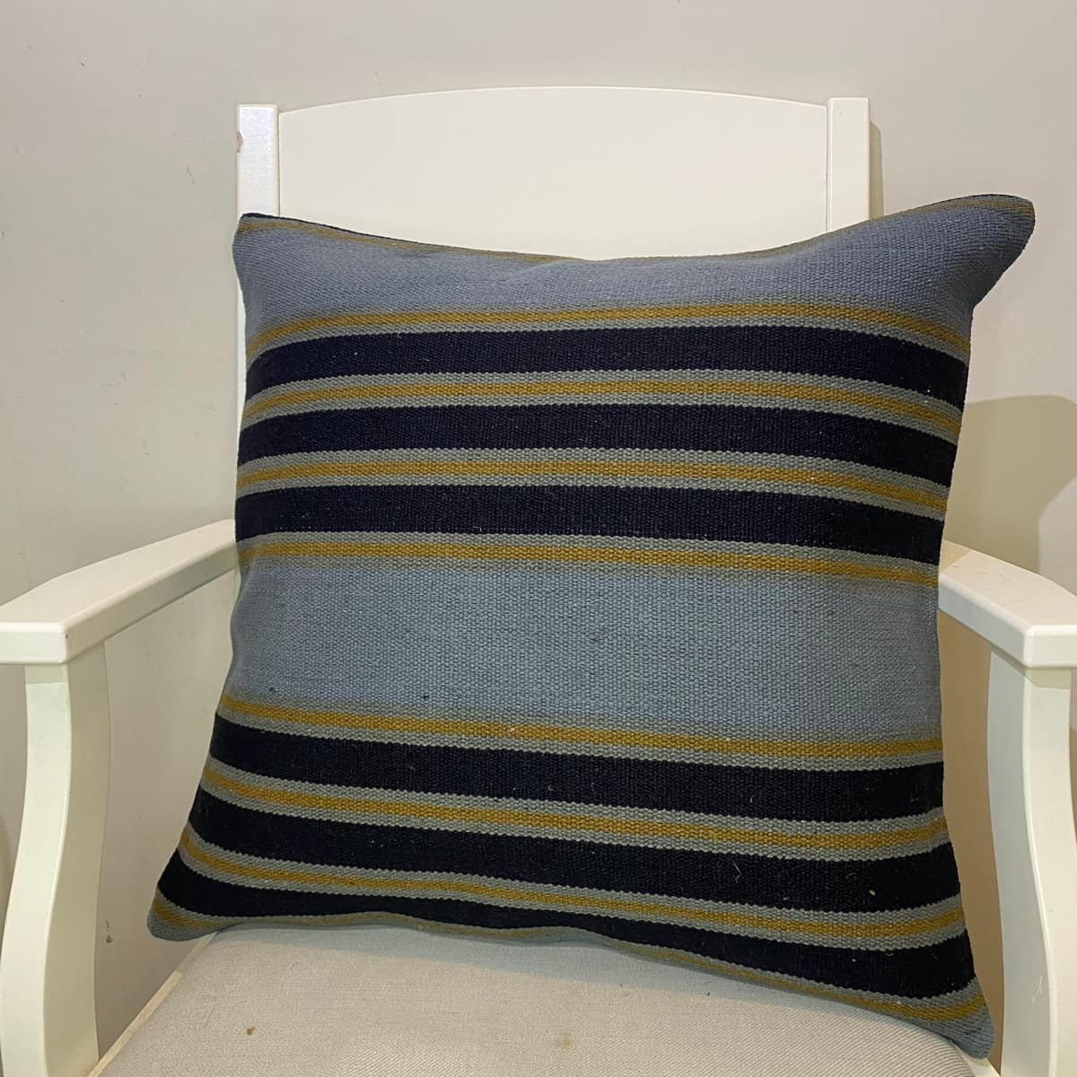 Hand-Woven Pillowcase, vintage rug, Kilim, hand-knotted wool, size 50 × 50 cm, from Konya