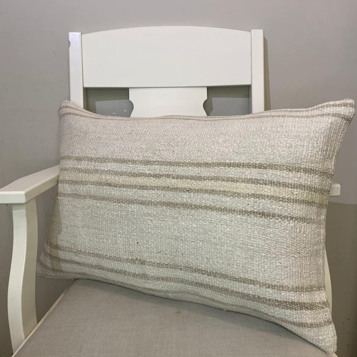 Hand-Woven Pillowcase, vintage rug, Kilim, hand-knotted silk, size 40 × 60 cm, from Manisa