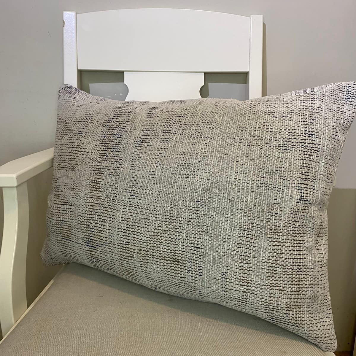 Handwoven Pillowcase, vintage rug, Kilim, hand-knotted wool & cotton, size 40 × 60 cm, from Ladik