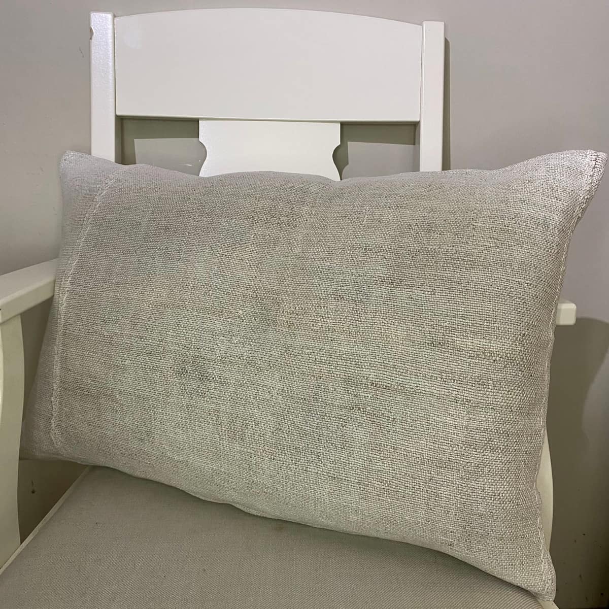 Hand-Woven Pillowcase, vintage rug, Kilim, hand-knotted wool, cotton & silk, size 40 × 60 cm, from Isparta