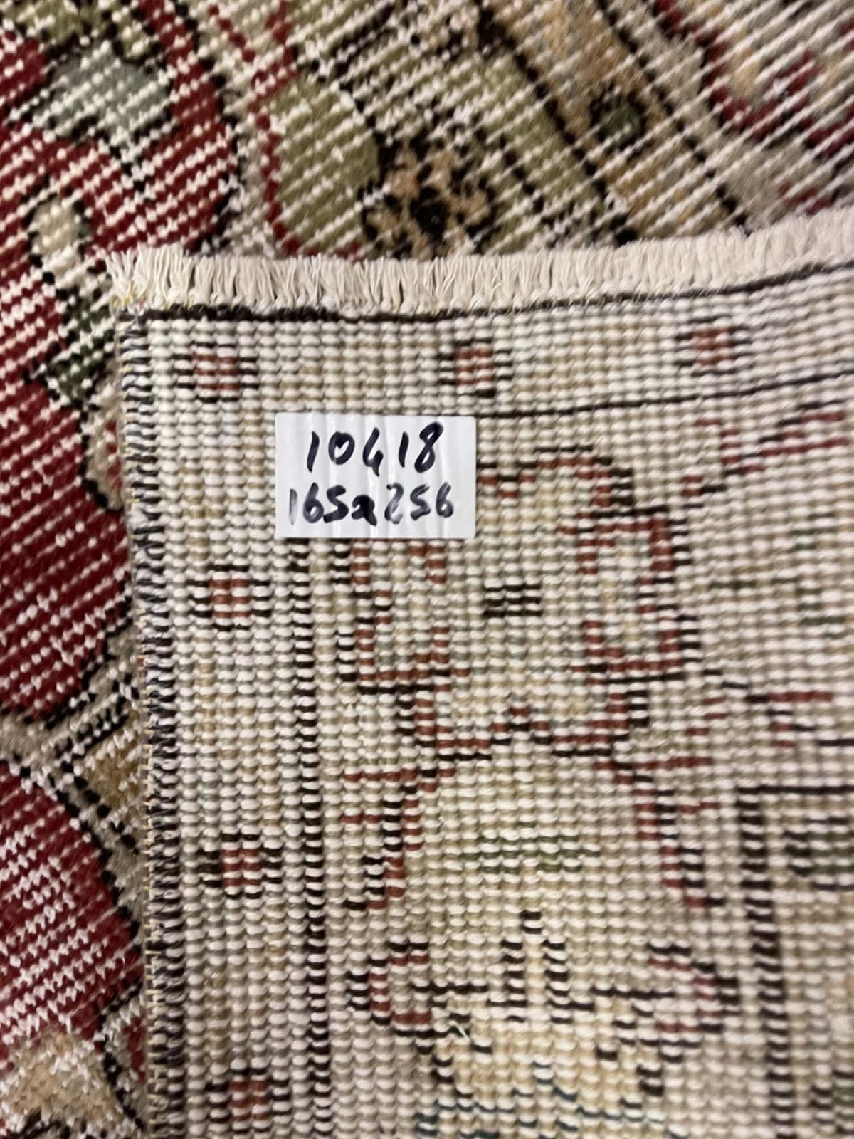 Distressed Vintage Rug — detail view 2, handmade vintage rug