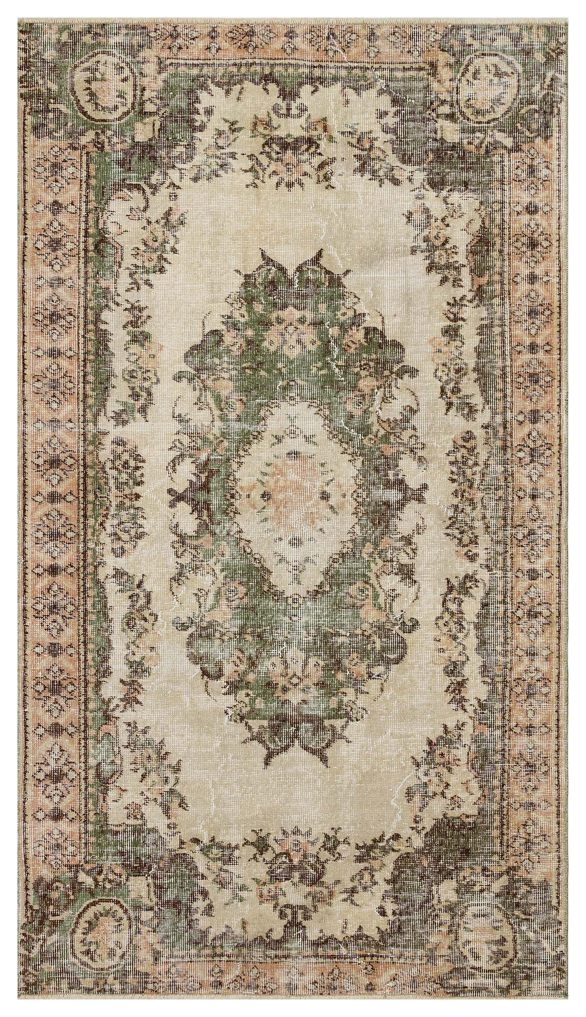 Unique Vintage Distressed Rug — detail view 2, handmade vintage rug