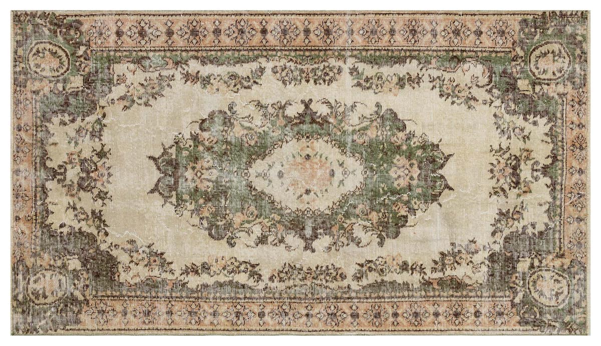 Unique Vintage Distressed Rug — detail view 3, handmade vintage rug