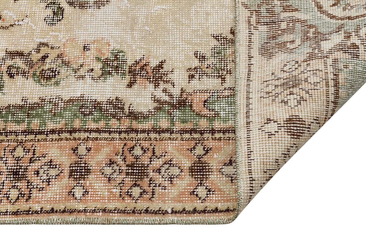 Unique Vintage Distressed Rug — detail view 4, handmade vintage rug