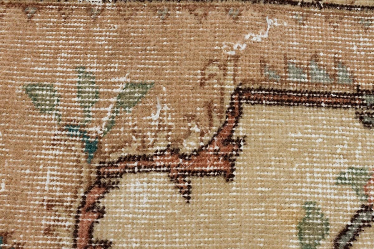 Hand-Woven Vintage Distressed Rug — detail view 5, handmade vintage rug