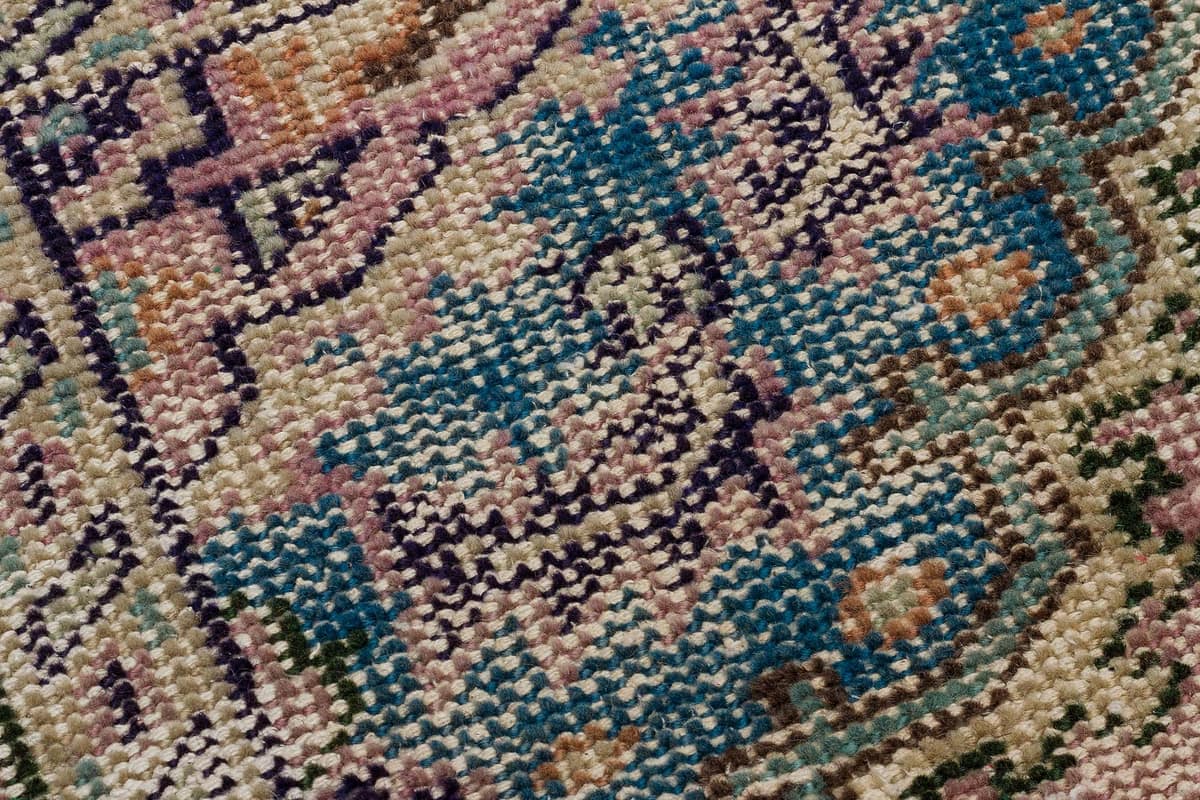 Handwoven Vintage Distressed Rug — detail view 5, handmade vintage rug