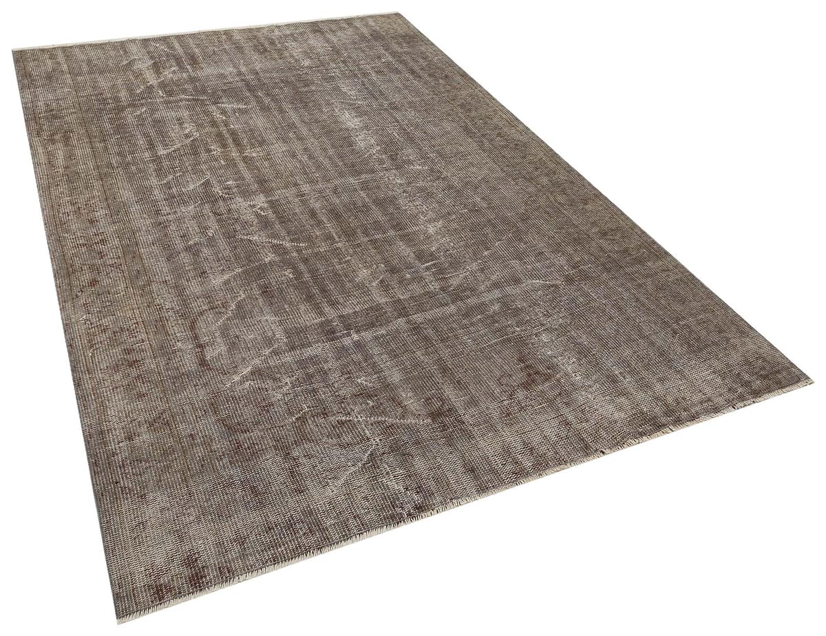 Handwoven Vintage Distressed Rug, vintage rug, Handmade, hand-knotted wool, cotton & silk, size 166 × 246 cm, from Manisa
