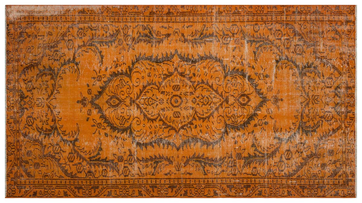Handmade Vintage Distressed Rug — detail view 3, handmade vintage rug