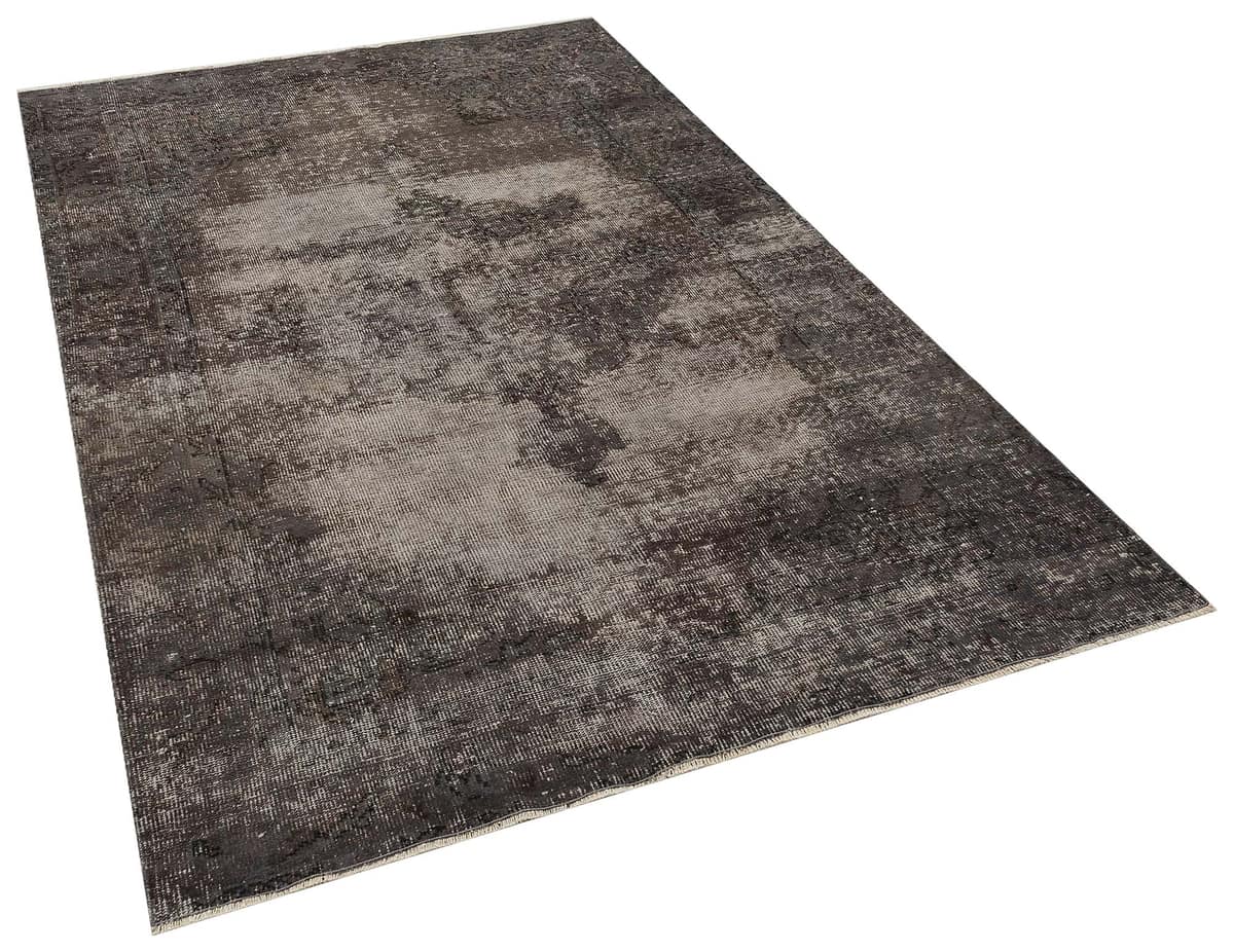 Handwoven Vintage Distressed Rug, vintage rug, Handmade, hand-knotted wool, cotton & silk, size 158 × 234 cm, from Gaziantep